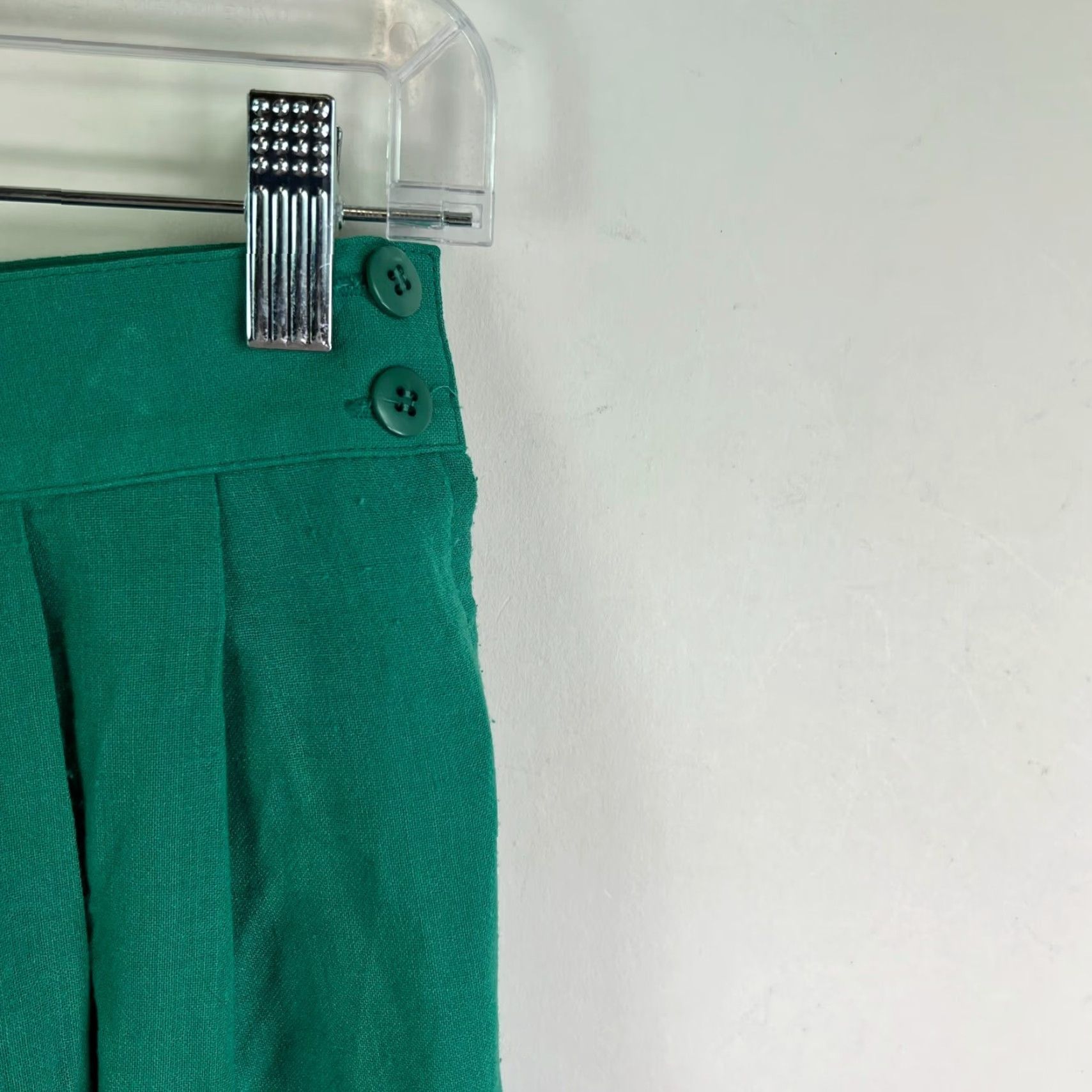 Vintage VINTAGE Prophecy Pleated Skirt Women 4P Long Green Pockets 80s Retro Womens Size 27" / US 4 / IT 40 - 2 Thumbnail