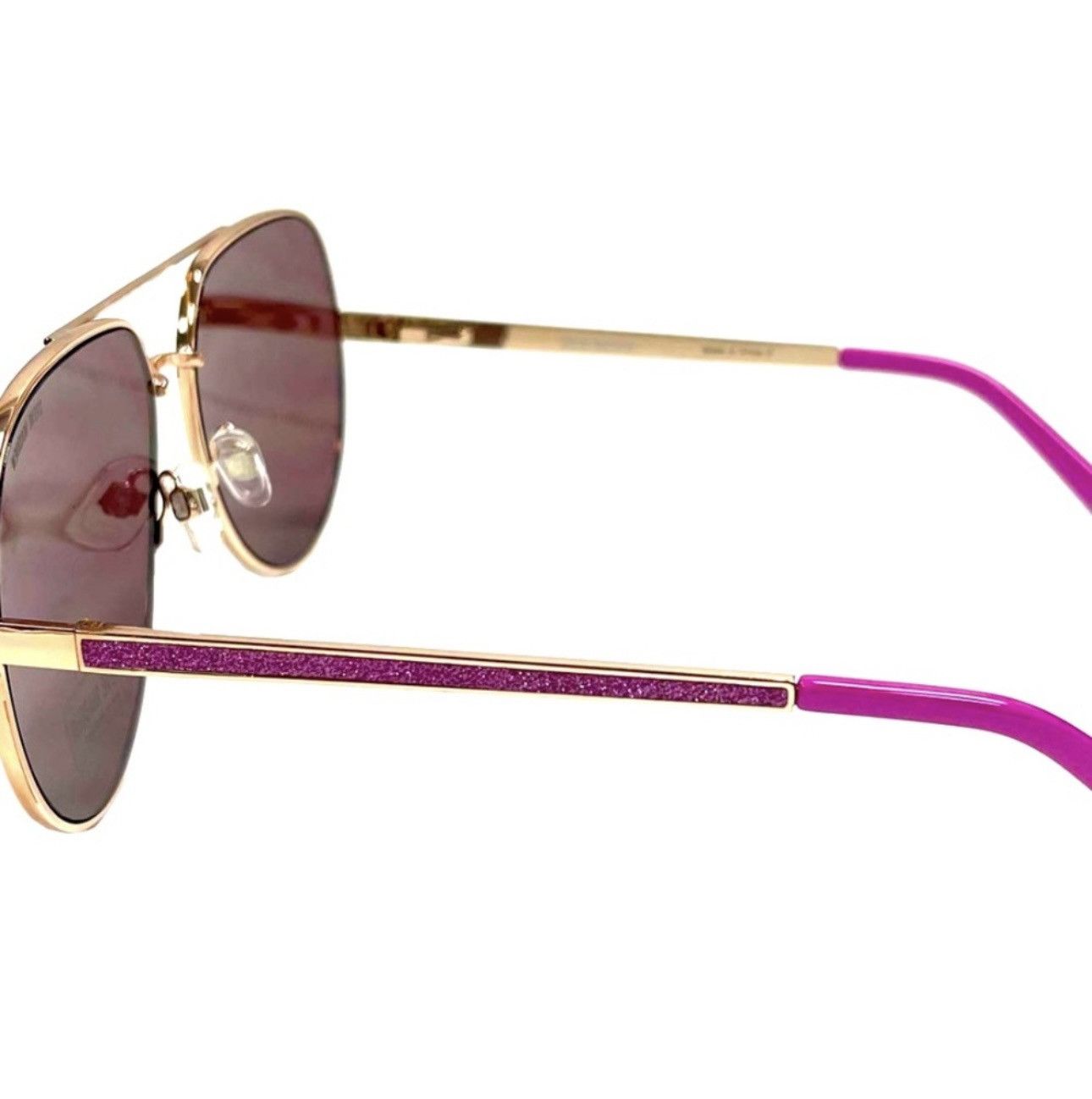 Steve Madden Steve Madden Aviator Pink & Gold Frame Sunglasses Size ONE SIZE - 4 Thumbnail