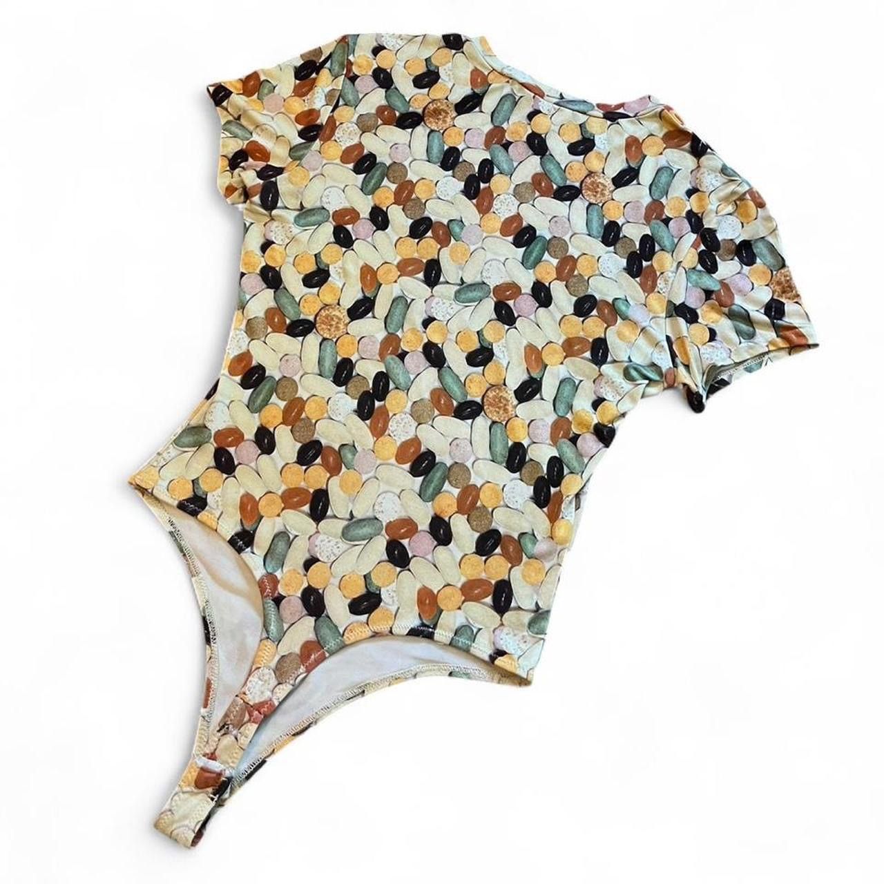 Nicole Miller NICOLE MILLER • RARE VINTAGE VITAMIN PHOTO PRINT BODYSUIT S Size S / US 4 / IT 40 - 4 Thumbnail