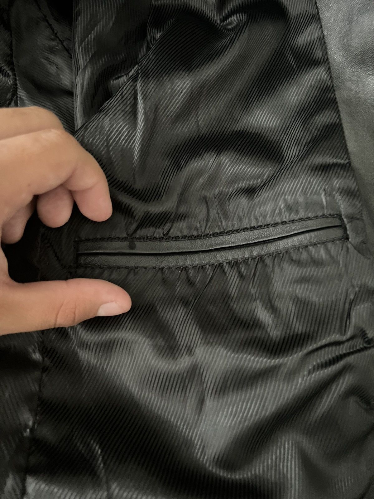 Vintage Vintage San Piel black leather jacket Size US S / EU 44-46 / 1 - 7 Thumbnail