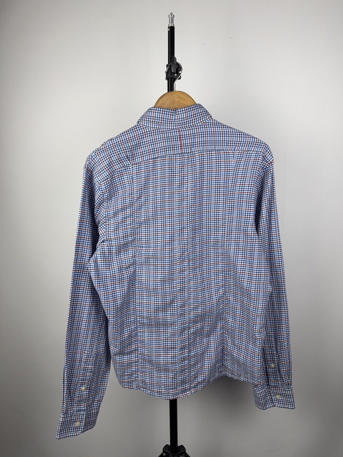 Polo Ralph Lauren × Vintage Ralph Lauren Check Oxford Shirt Blue Red Size L Size US L / EU 52-54 / 3 - 6 Thumbnail