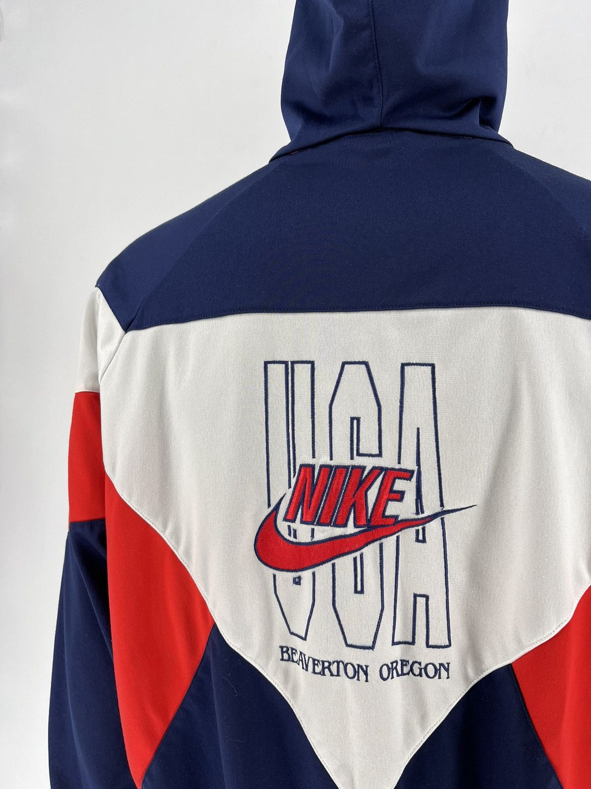 Nike × Vintage Nike Vintage 90s Sweatshirt Zip Swoosh Hype Rare Size US L / EU 52-54 / 3 - 11 Thumbnail
