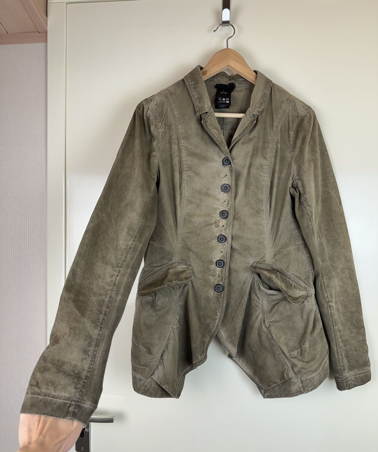 Rundholz Rundholz asymmetric tulip jacket cotton blazer khaki brown S Size S / US 4 / IT 40 - 7 Thumbnail