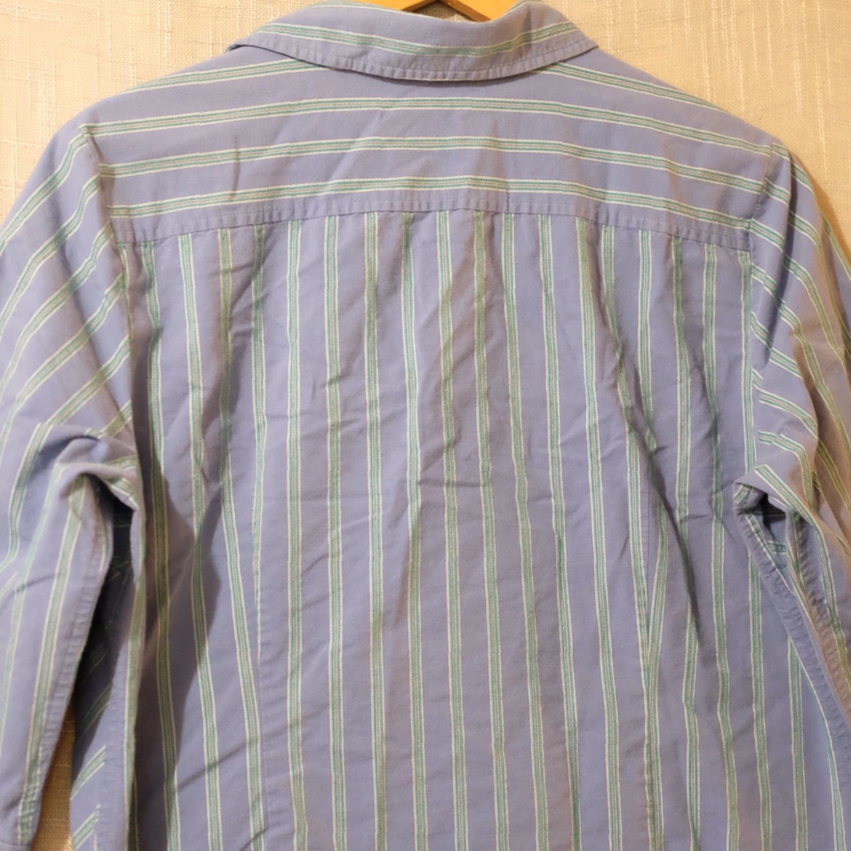 Vintage Caribbean Joe Button Shirt Top Blouse Blue Green Chevron Women's XL #A19-3 Size XL / US 12-14 / IT 48-50 - 6 Thumbnail