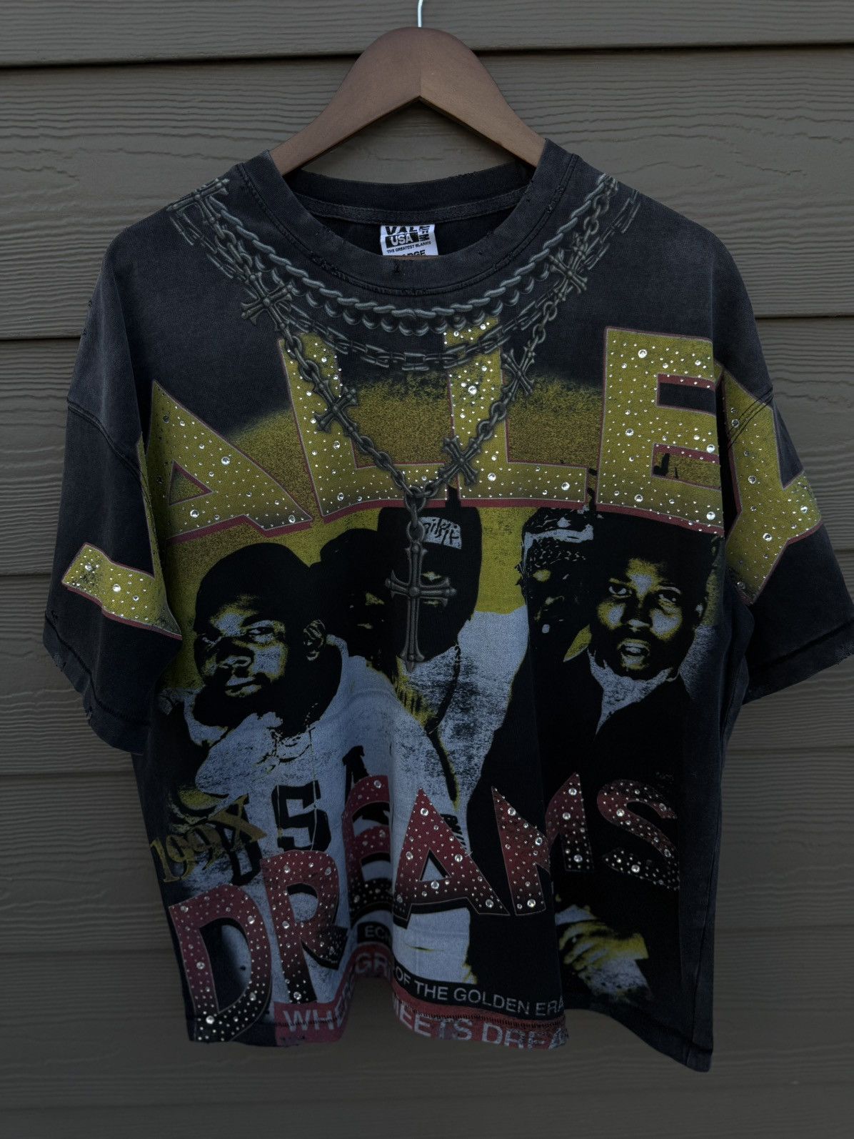 Valley Dreams Black Chambers Bling Tee Size XL NEW