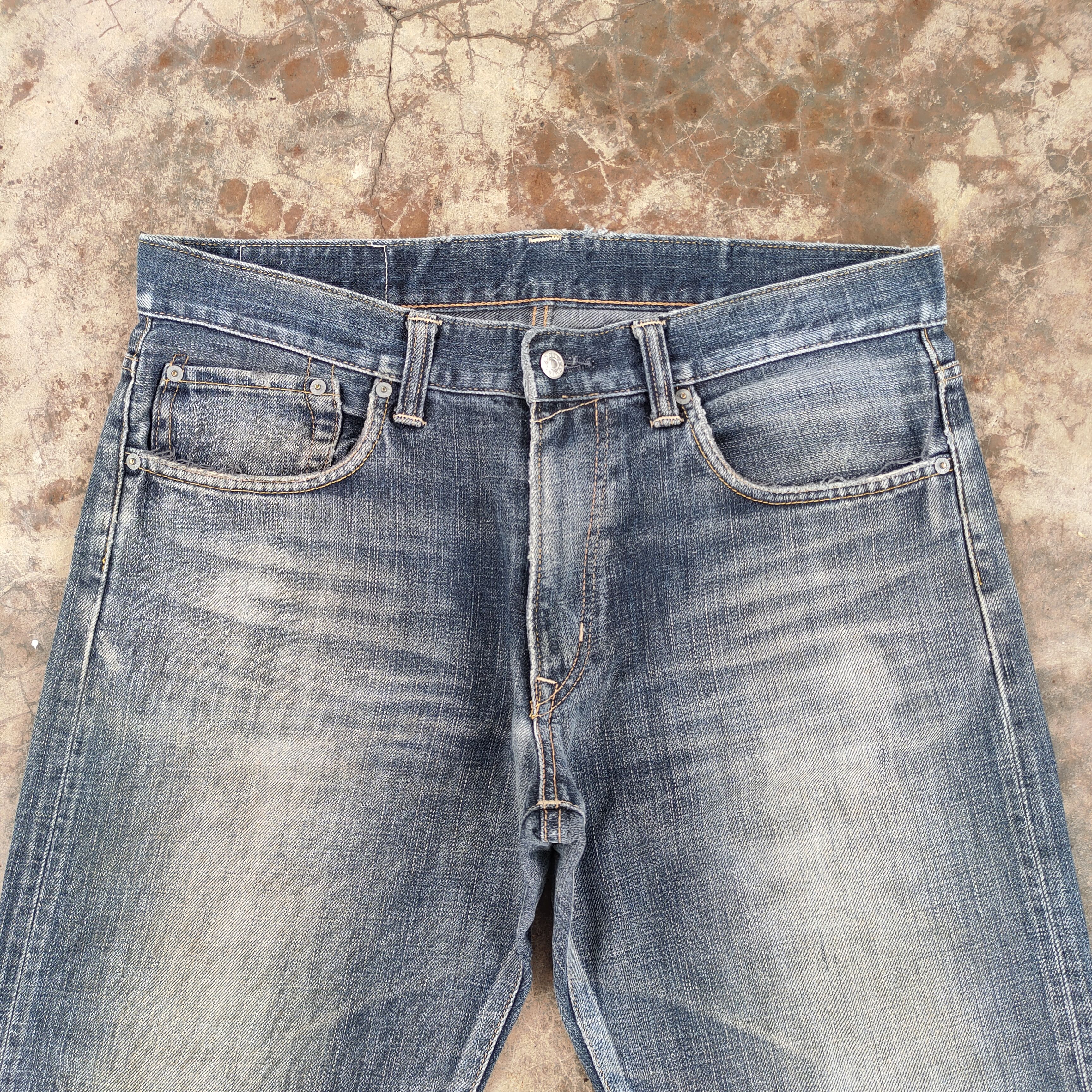 Edwin VINTAGE EDWIN FADED RIPPED JEANS DENIM PANTS Size US 37 - 3 Thumbnail