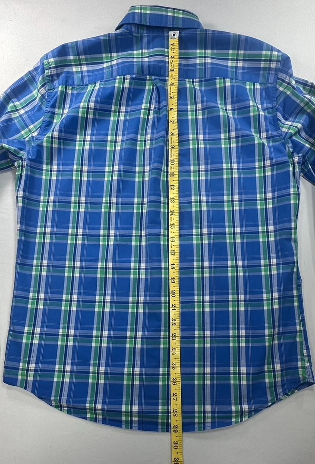 Gap Gap 100% Cotton Oxford Plaid Button Up Blue/Green Mens M Size US M / EU 48-50 / 2 - 6 Thumbnail