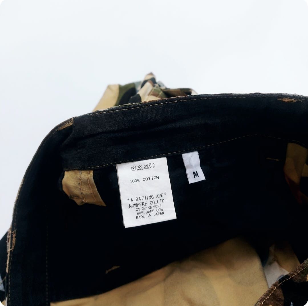 Bape BAPE 1st Camo Camo Yellow Short Pants Size US 31 - 12 Thumbnail