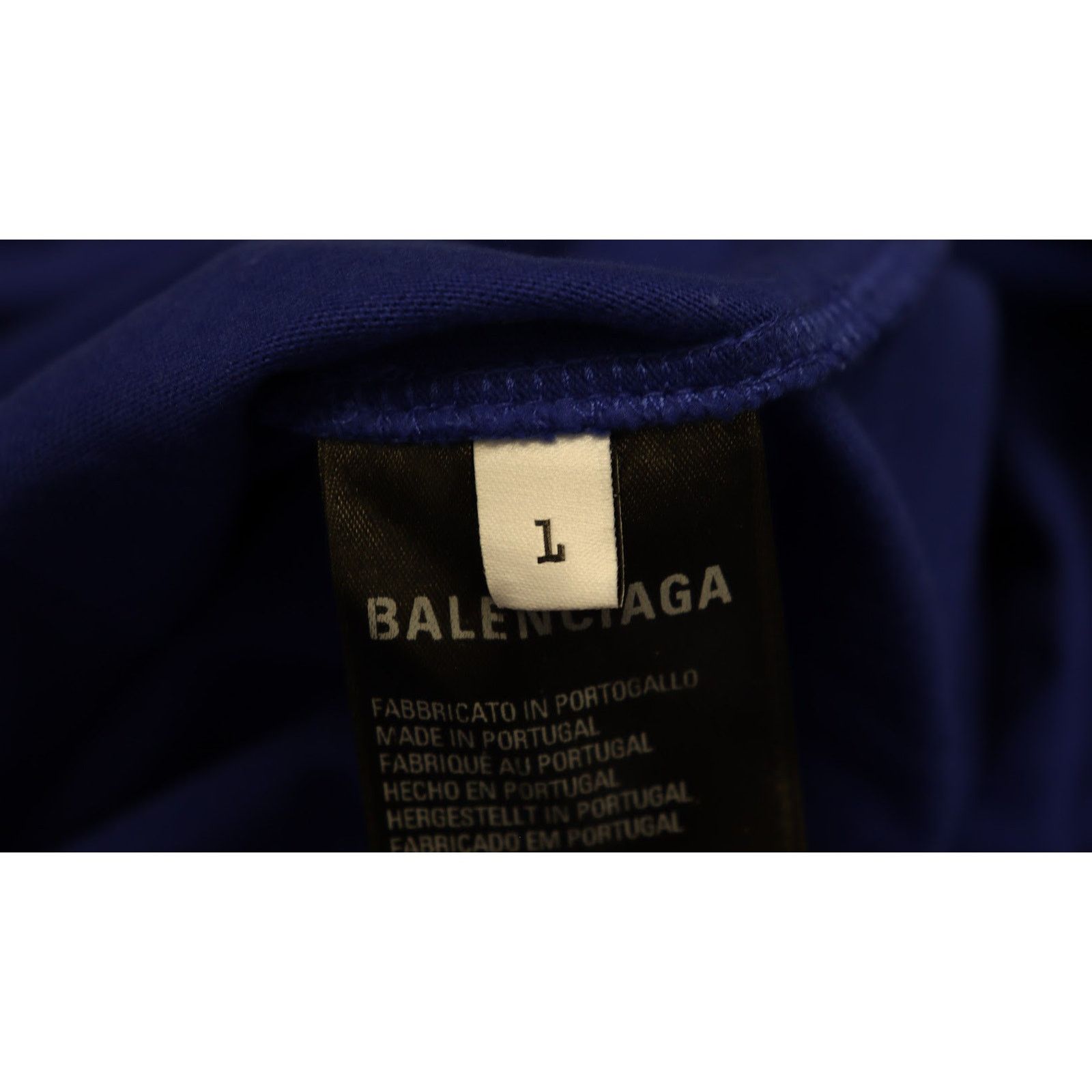 Adidas × Balenciaga o1rshd1 Logo Printed Long Sleeve T-Shirt in Blue Size US S / EU 44-46 / 1 - 8 Thumbnail