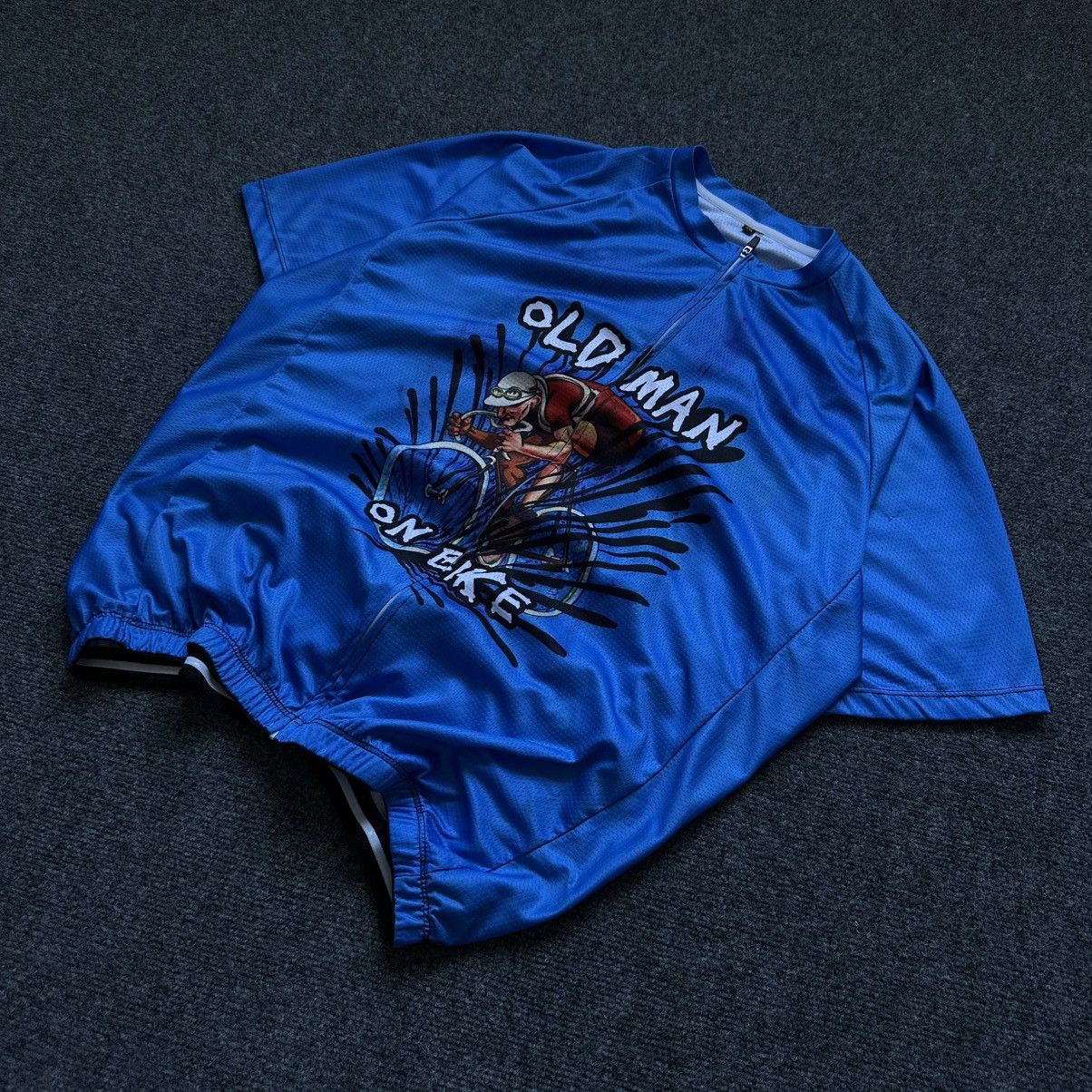 Sports Specialties VTG Adult Old Man On Bike Velo Jersey Tee Size XXL Y2K 00s Size US XXL / EU 58 / 5 - 1 Thumbnail