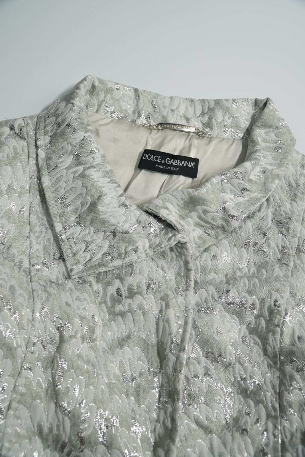 Dolce & Gabbana Dolce & Gabbana Silver Rabbit Skin Jacket Size S / US 4 / IT 40 - 7 Thumbnail