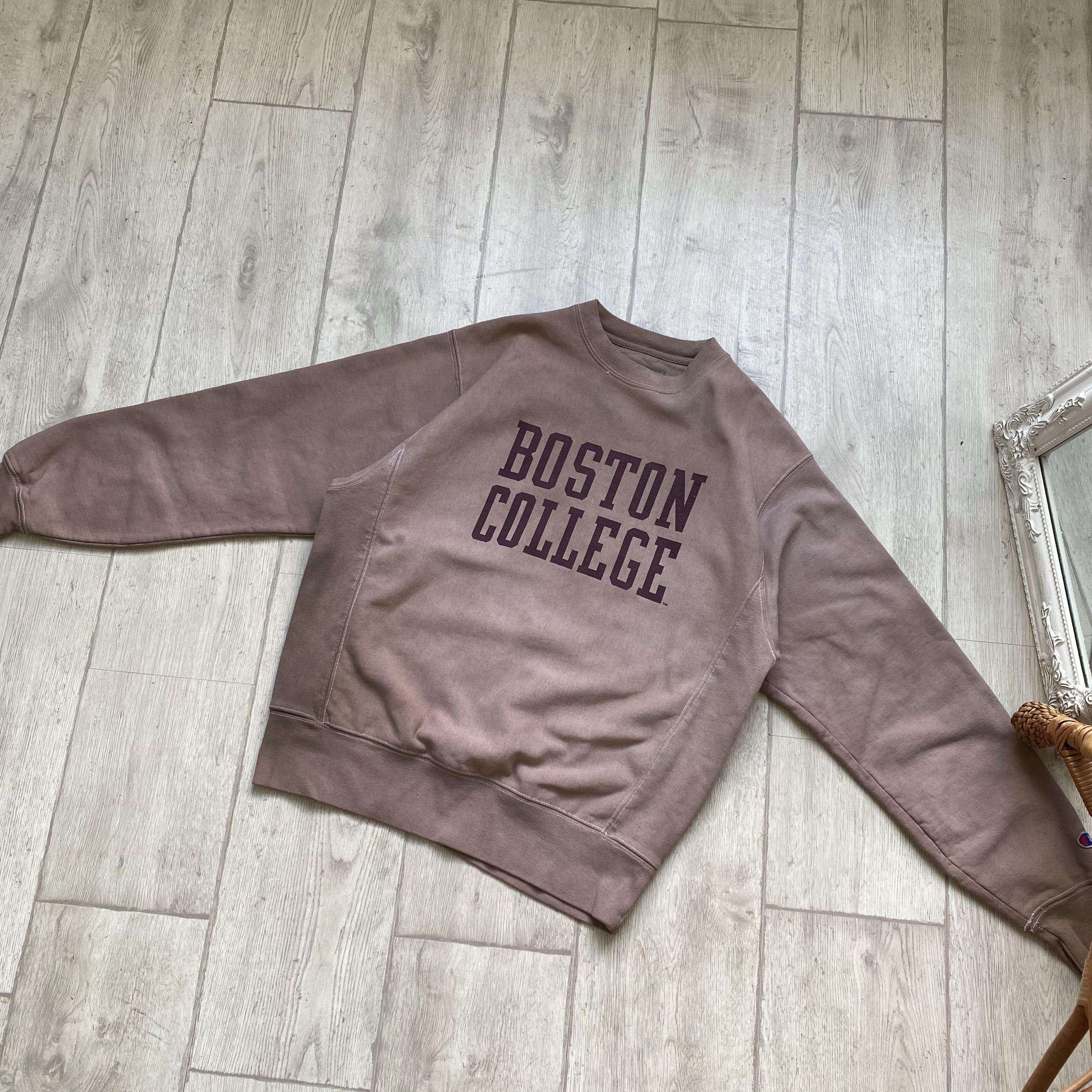 Champion Vintage CHAMPION Boston college heavy Boxy sweatshirt Revers Size US M / EU 48-50 / 2 - 8 Thumbnail