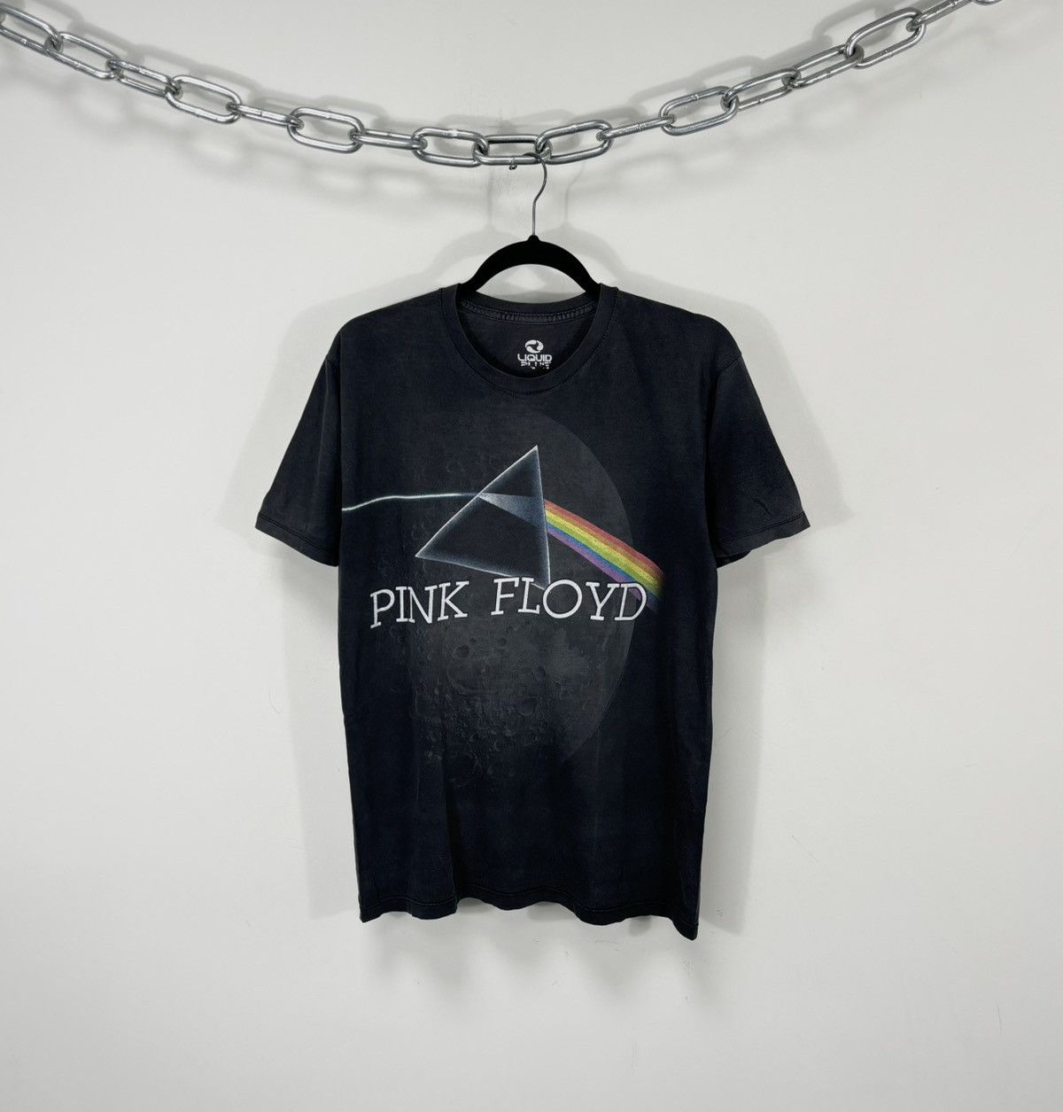 Liquid Blue Vintage Pink Floyd Dark Side Of The Moon 2009 Black Band Tee Size US M / EU 48-50 / 2 - 1 Thumbnail