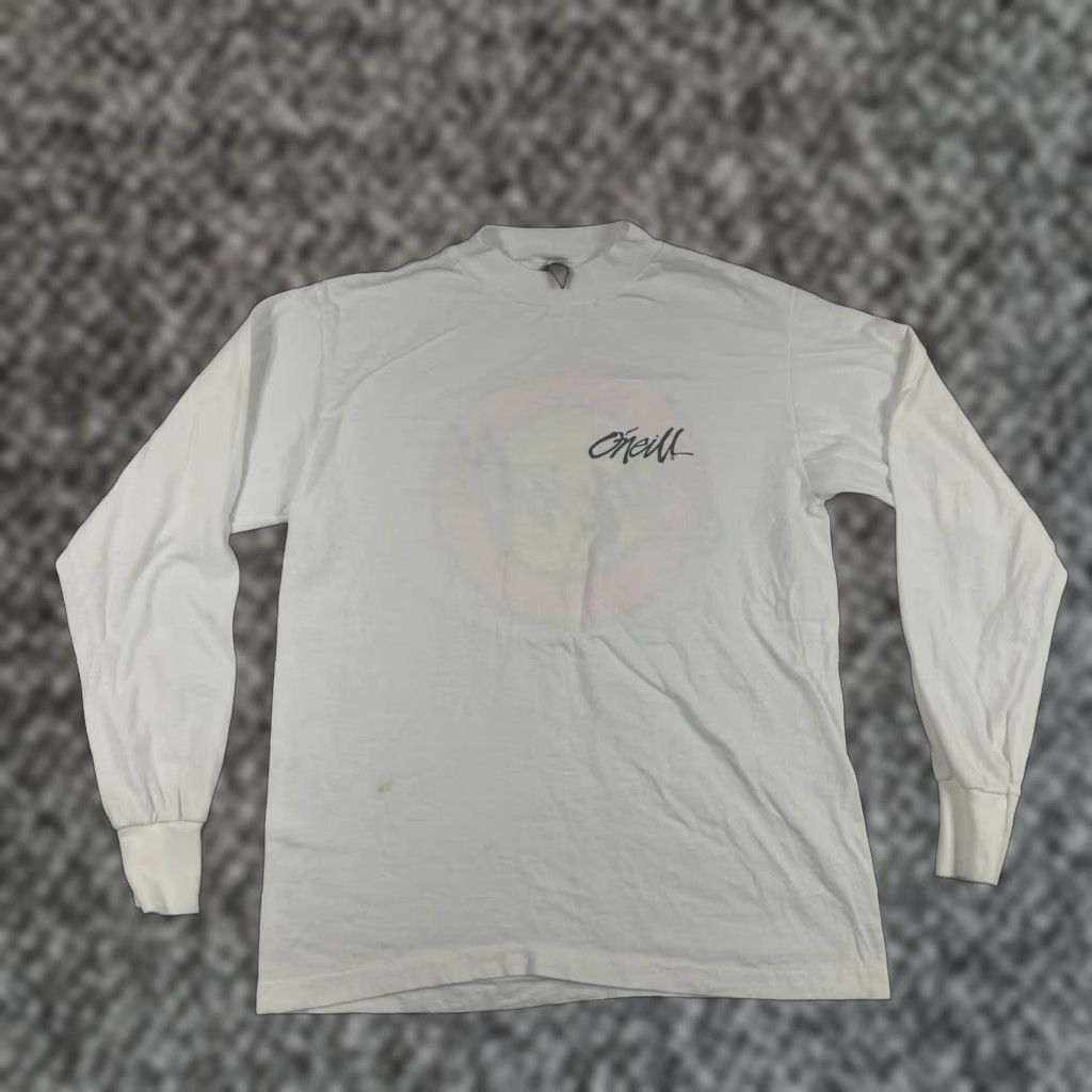 Vintage VINTAGE O’Neill Shirt M Long Sleeve Crew Neck White 80s Surfing Graphic Mens Size US M / EU 48-50 / 2 - 1 Thumbnail