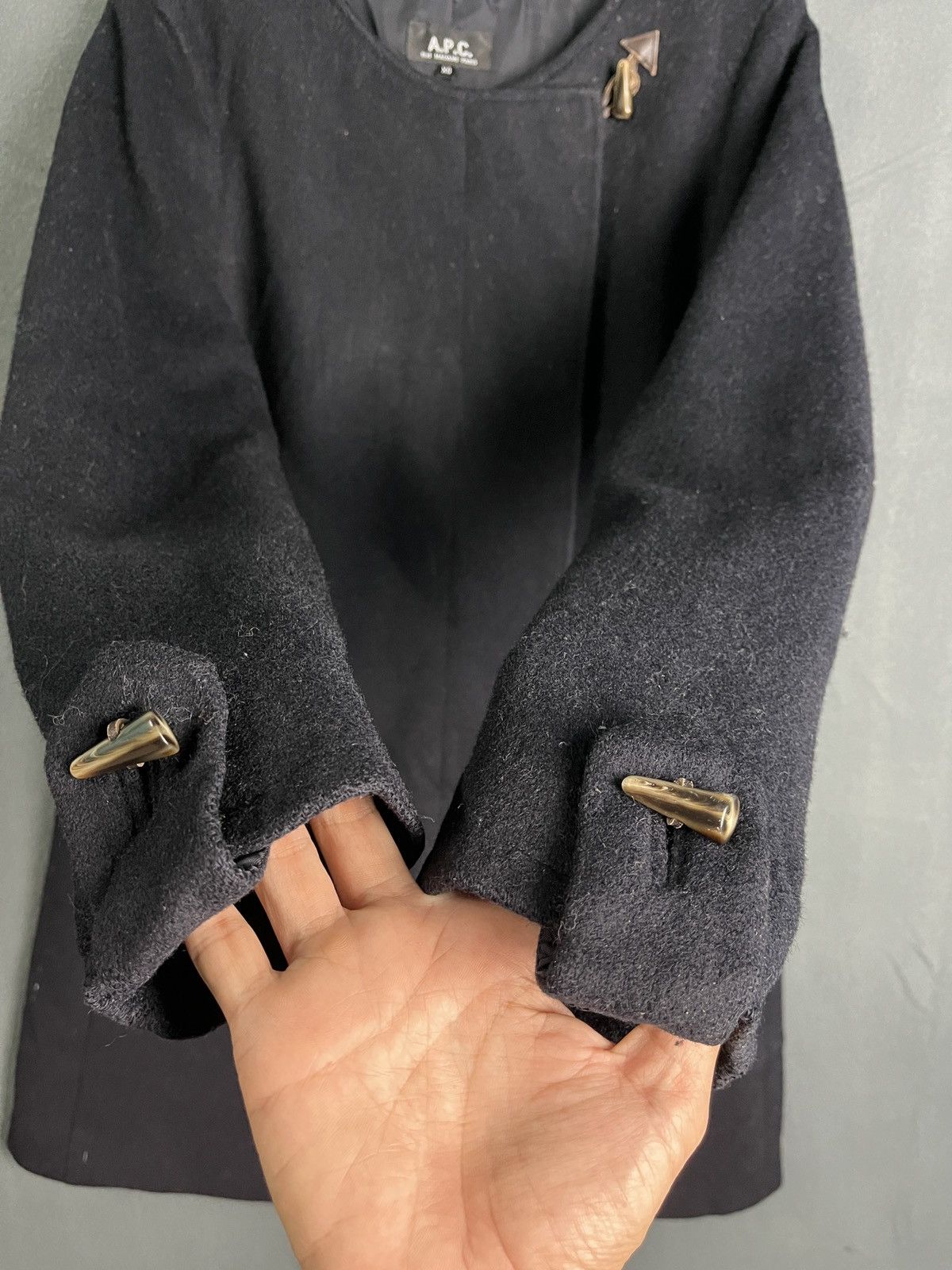 A.P.C. A.P.C Black Wool Coat Size XS / US 0-2 / IT 36-38 - 8 Thumbnail