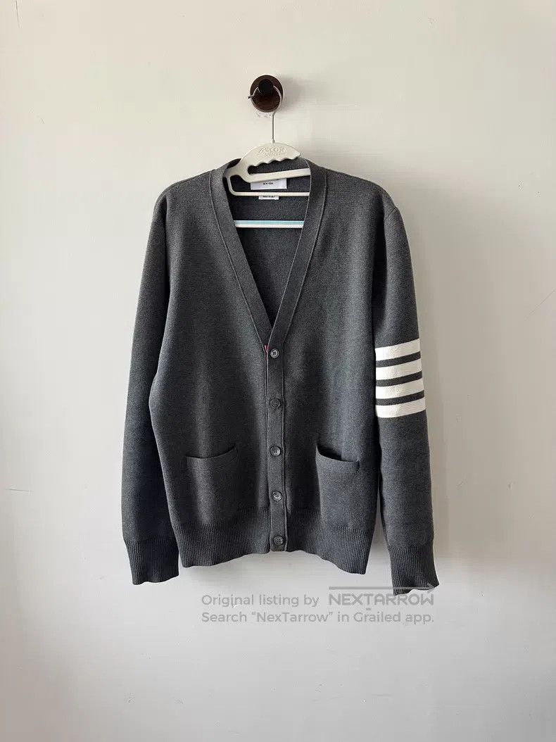 Thom Browne Thom Browne Grey Cardigan Size US L / EU 52-54 / 3 - 1 Thumbnail
