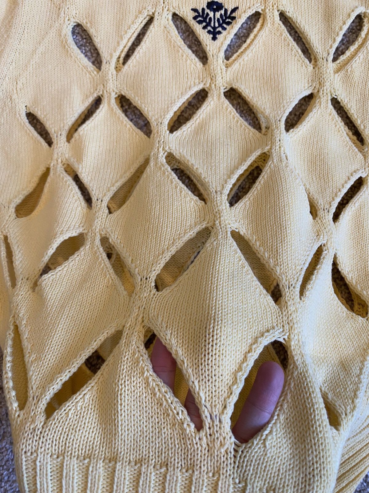 Stefan Cooke Stefan Cooke Yellow Slashed knitwear Size US L / EU 52-54 / 3 - 3 Thumbnail