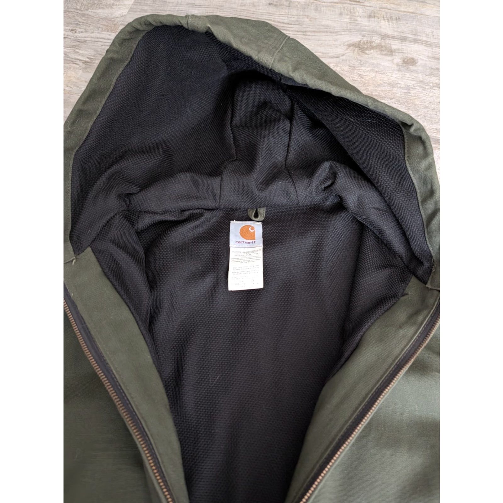 Carhartt VINTAGE Carhartt Jacket Mens 2XLT Military Green Canvas Bomber J131 GRN Y2K Workwear Size US XXL / EU 58 / 5 - 7 Thumbnail