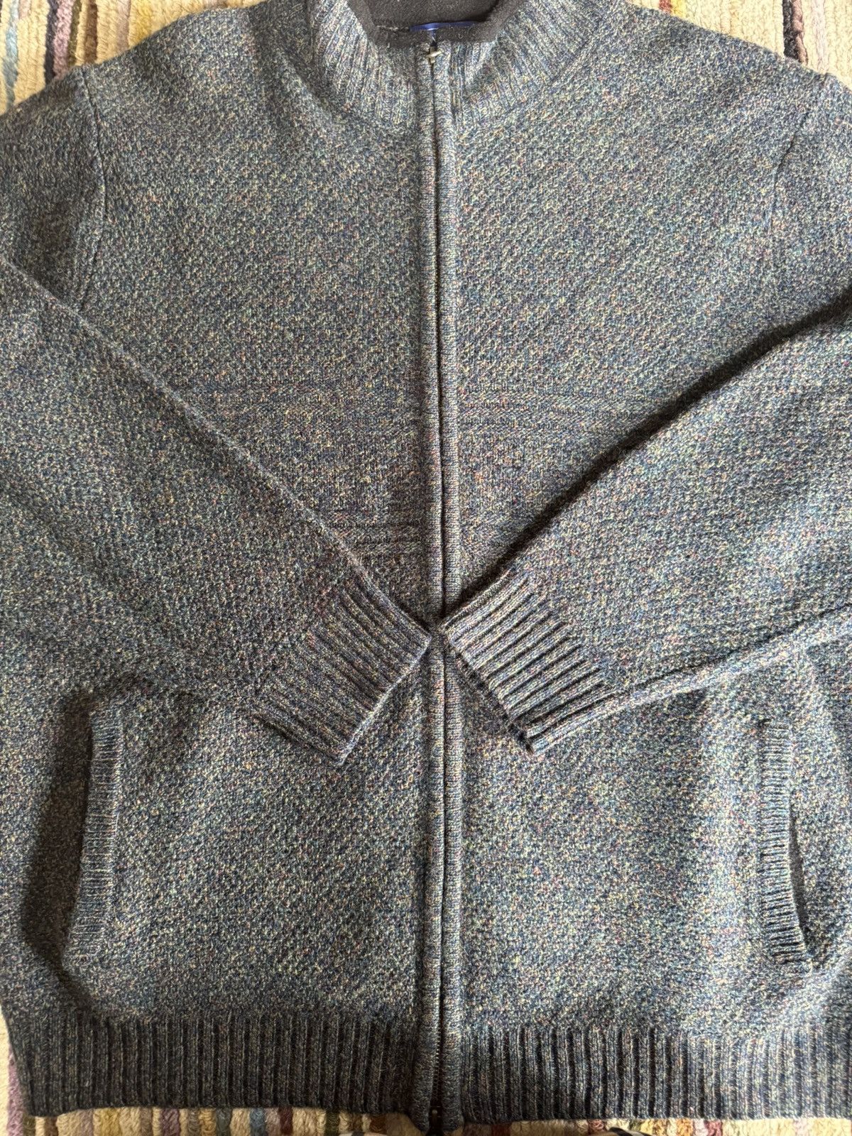 Pendleton Blue melange 100% washable wool, XL, new no tags Size US XL / EU 56 / 4 - 6 Thumbnail