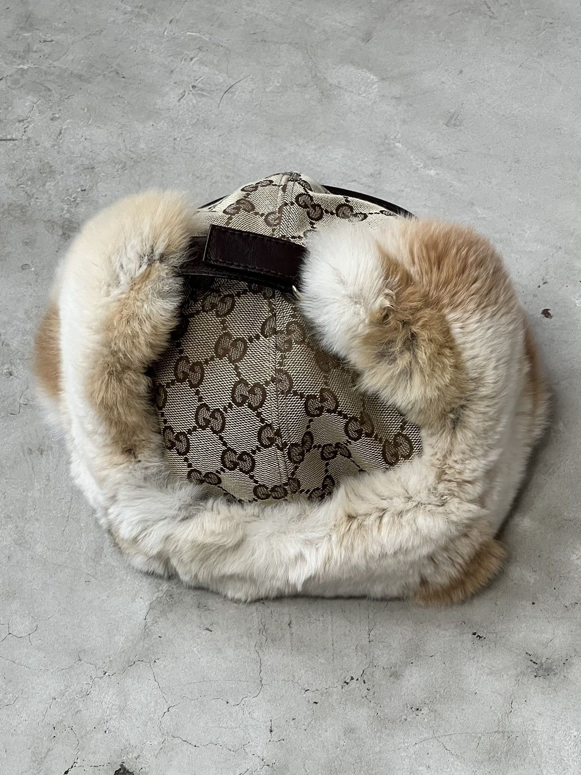 Gucci HOLY GRAIL 🏆 Tom Ford-Gucci Rabbit Fur Ear Flap Baseball
