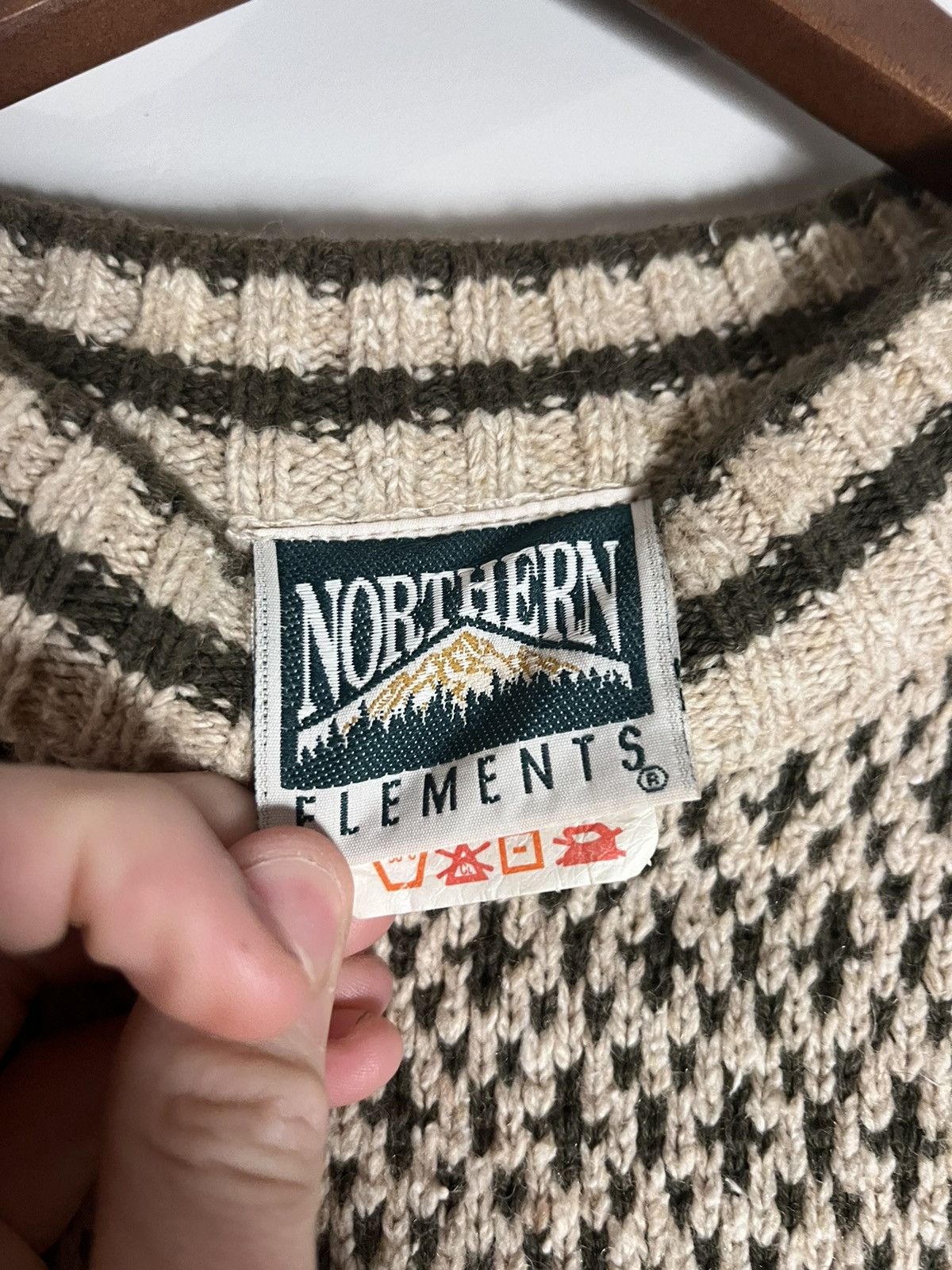 Other 80s Northern Elements pattern wool sweater Size US XL / EU 56 / 4 - 5 Thumbnail