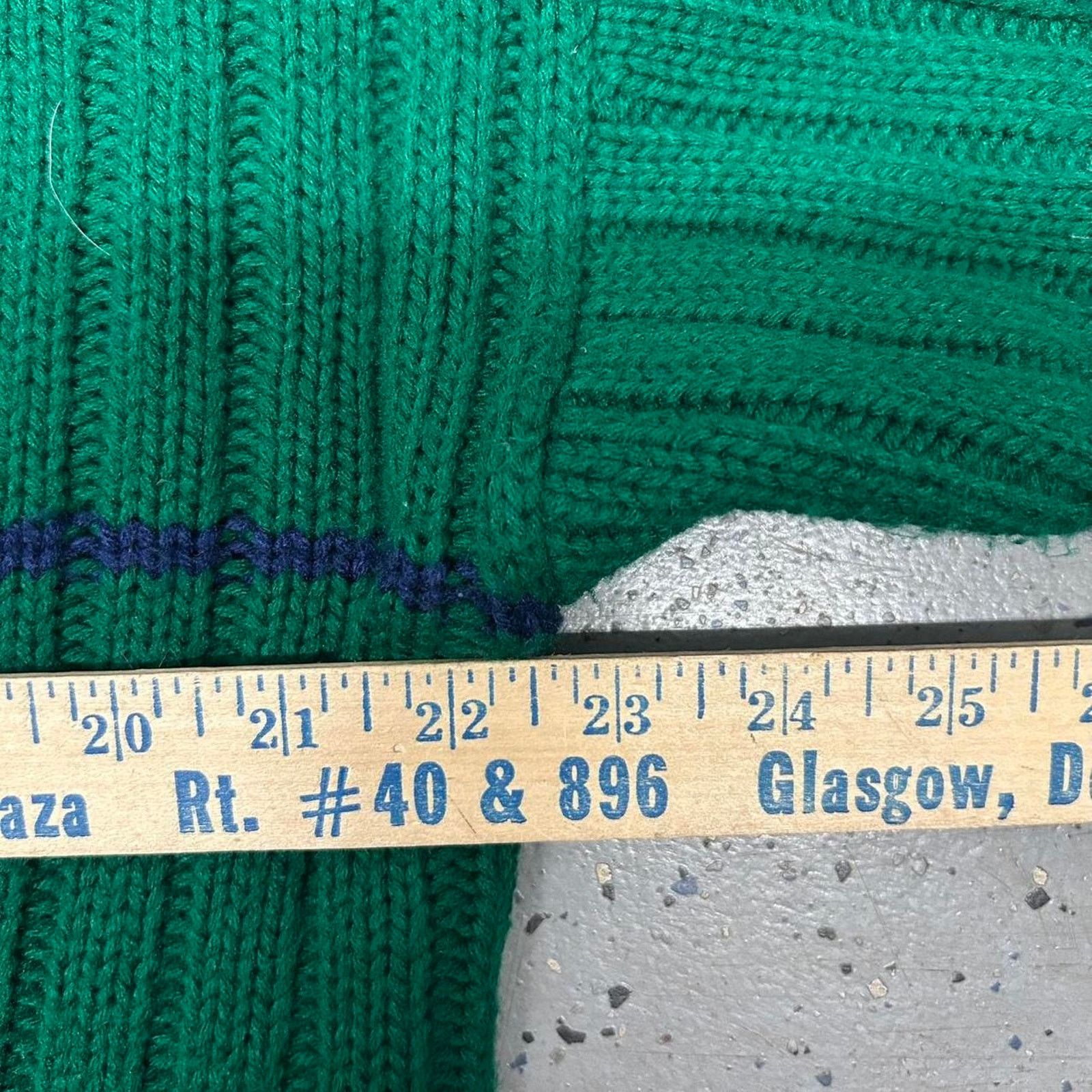 Other VTG 80s/90s Green and blue striped sweater Size L / US 10 / IT 46 - 4 Thumbnail