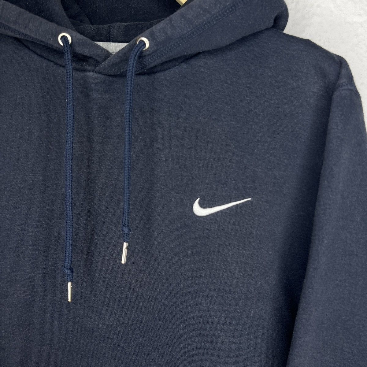 Nike Vintage Nike Hoodie Sweatshirt Hooded Navy Swoosh Logo 90s Size US M / EU 48-50 / 2 - 5 Thumbnail