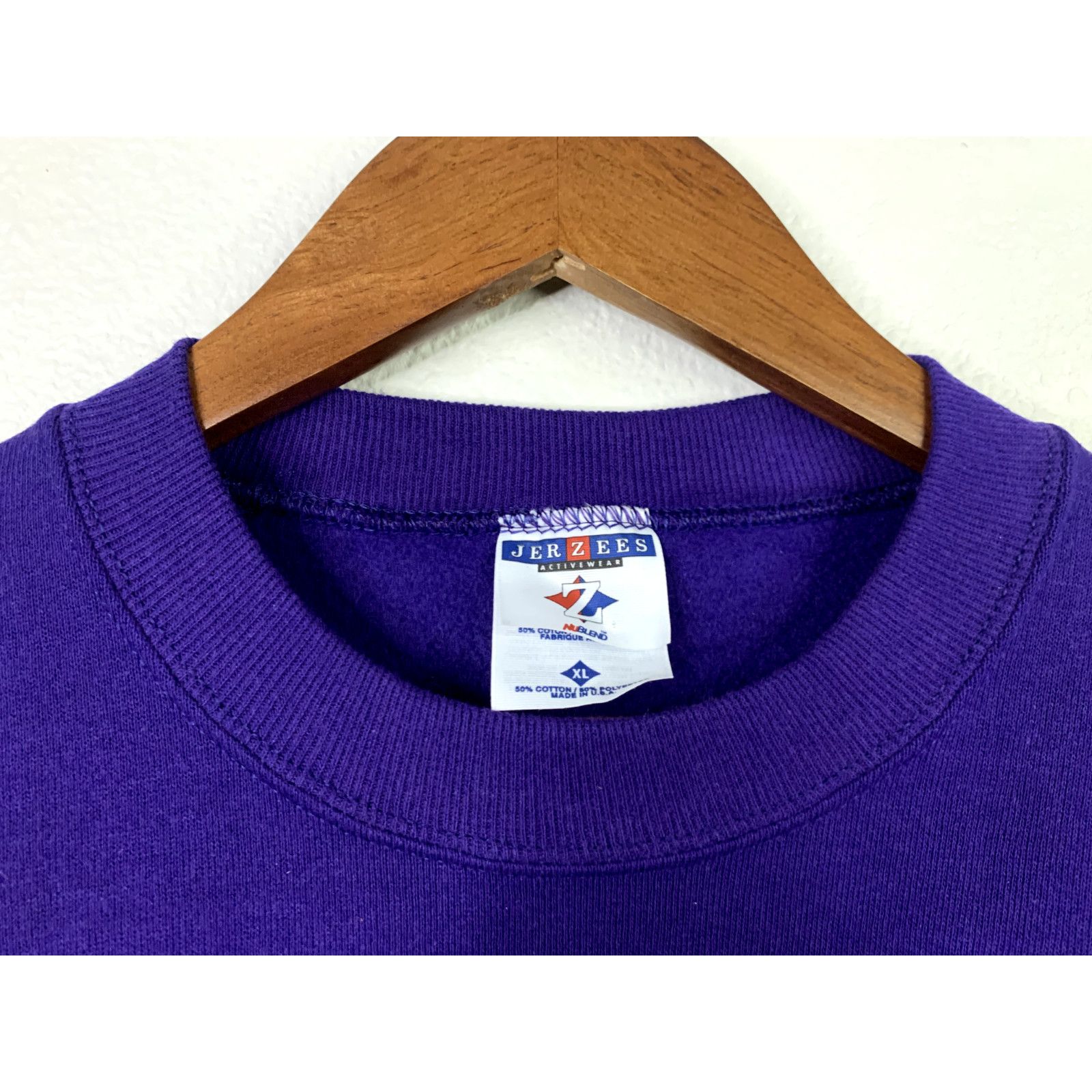 Jerzees Vintage Minnesota Sweatshirt Crewneck XL Purple STAINED 90s Size US XL / EU 56 / 4 - 9 Thumbnail