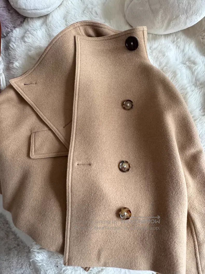 Acne Studios Acne Studios Collar camel wool short coat Size XS / US 0-2 / IT 36-38 - 6 Thumbnail