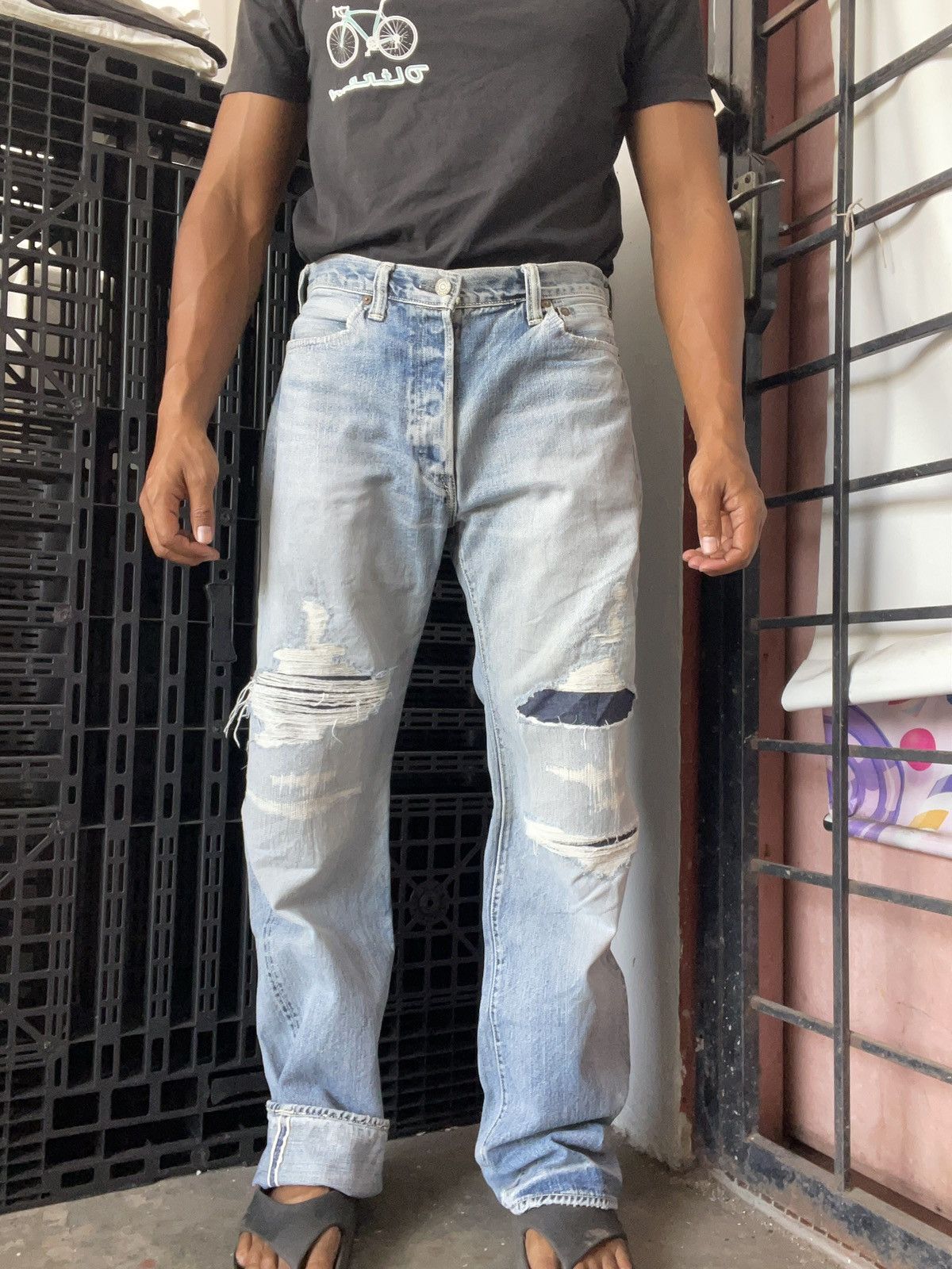 The Flat Head Vintage Distressed Selvedge The Flat Head Denim Size US 32 / EU 48 - 17 Thumbnail