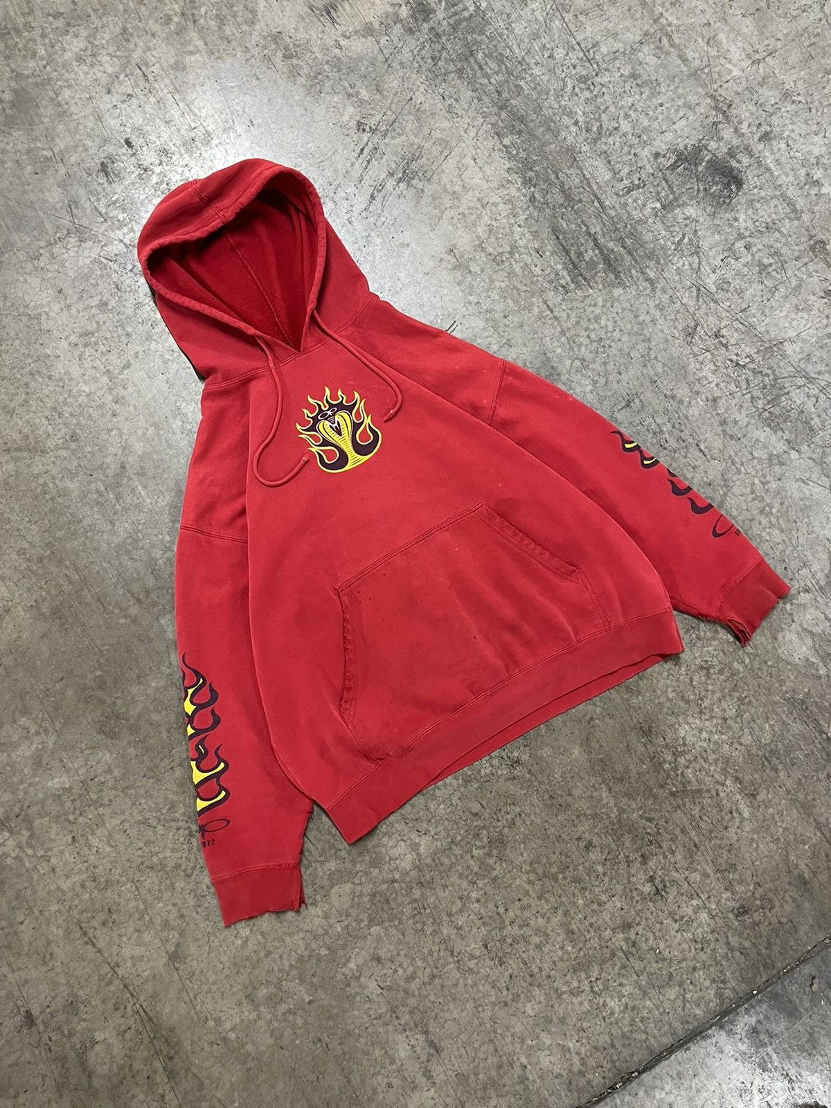 JNCO × Vintage Y2k jnco style cobra flame sleeve hit hoodie rare grunge Size US L / EU 52-54 / 3 - 3 Thumbnail