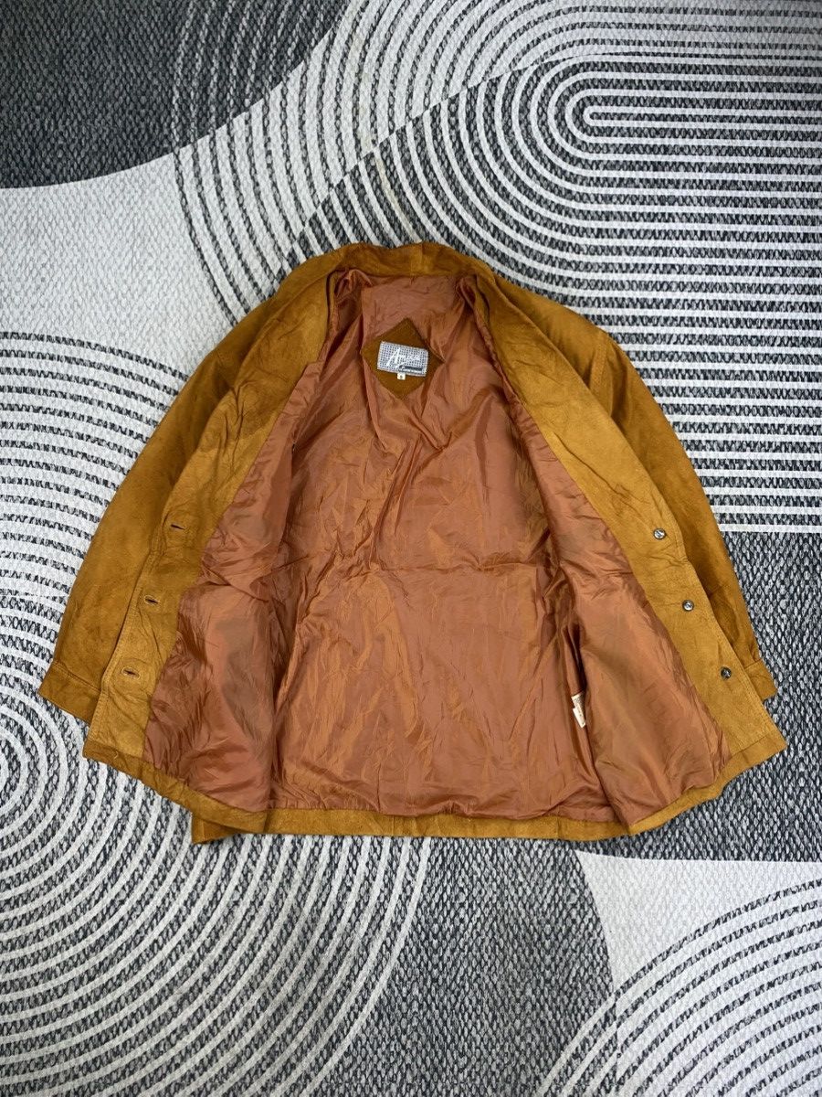 Genuine Leather Vtg Amica Lamb Suede Belted Leather Jacket Size M / US 6-8 / IT 42-44 - 5 Thumbnail