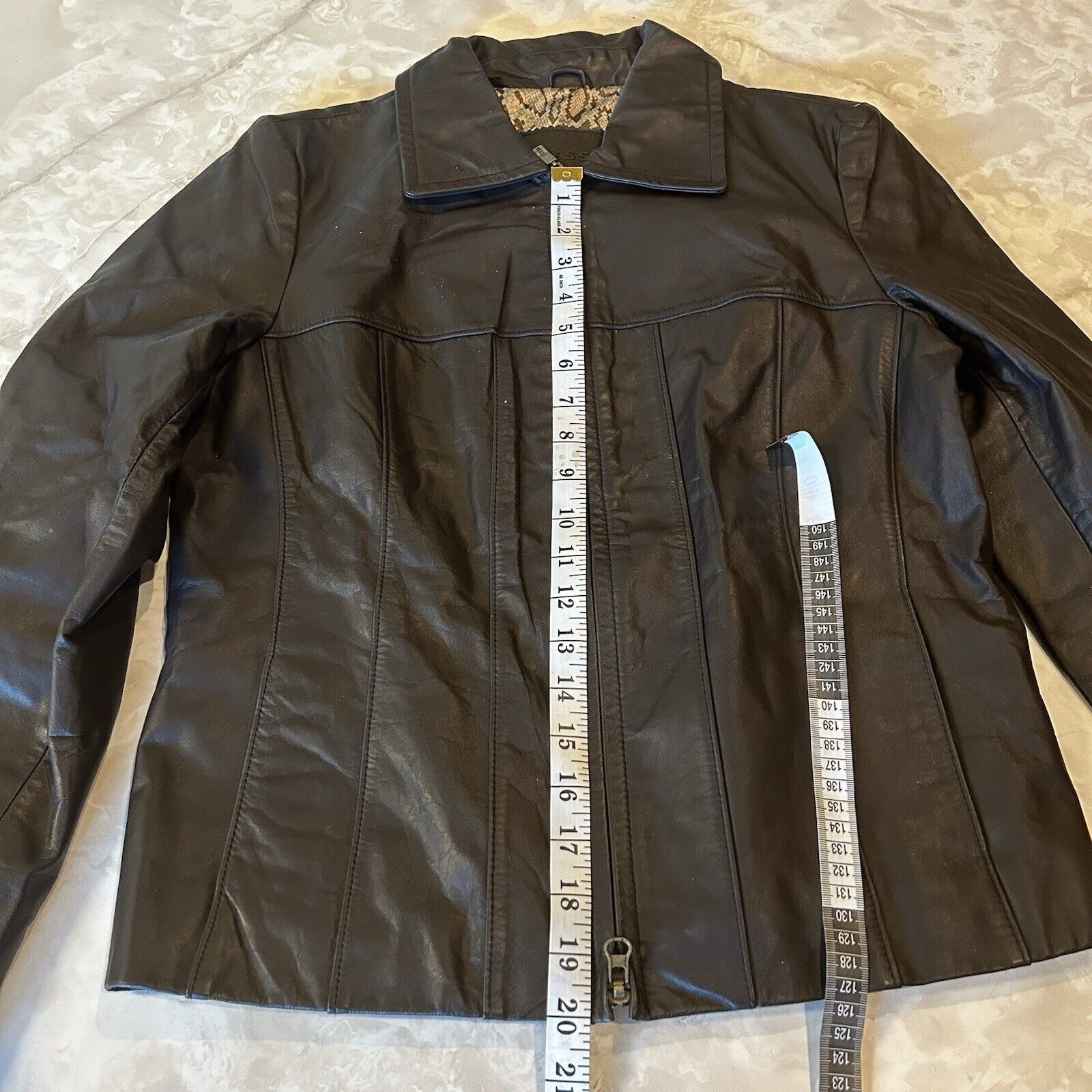 Guess Guess Men's Faux Leather Jacket Brown Casual Size M - EUC Size M / US 6-8 / IT 42-44 - 5 Thumbnail