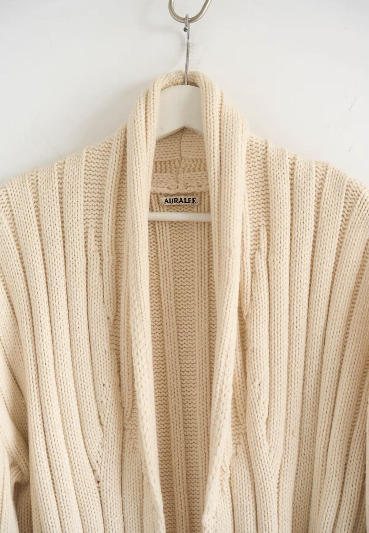 Auralee Auralee Belted Wool Knit Coat J4 Size US XS / EU 42 / 0 - 4 Thumbnail