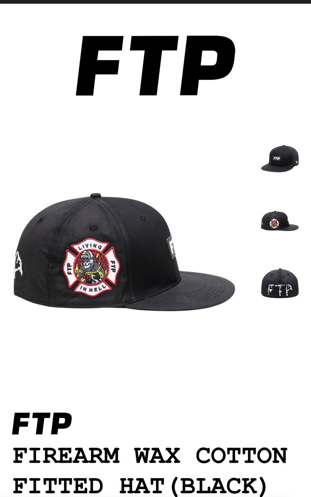 Fuck The Population FTP AK Hat Size ONE SIZE - 2 Thumbnail