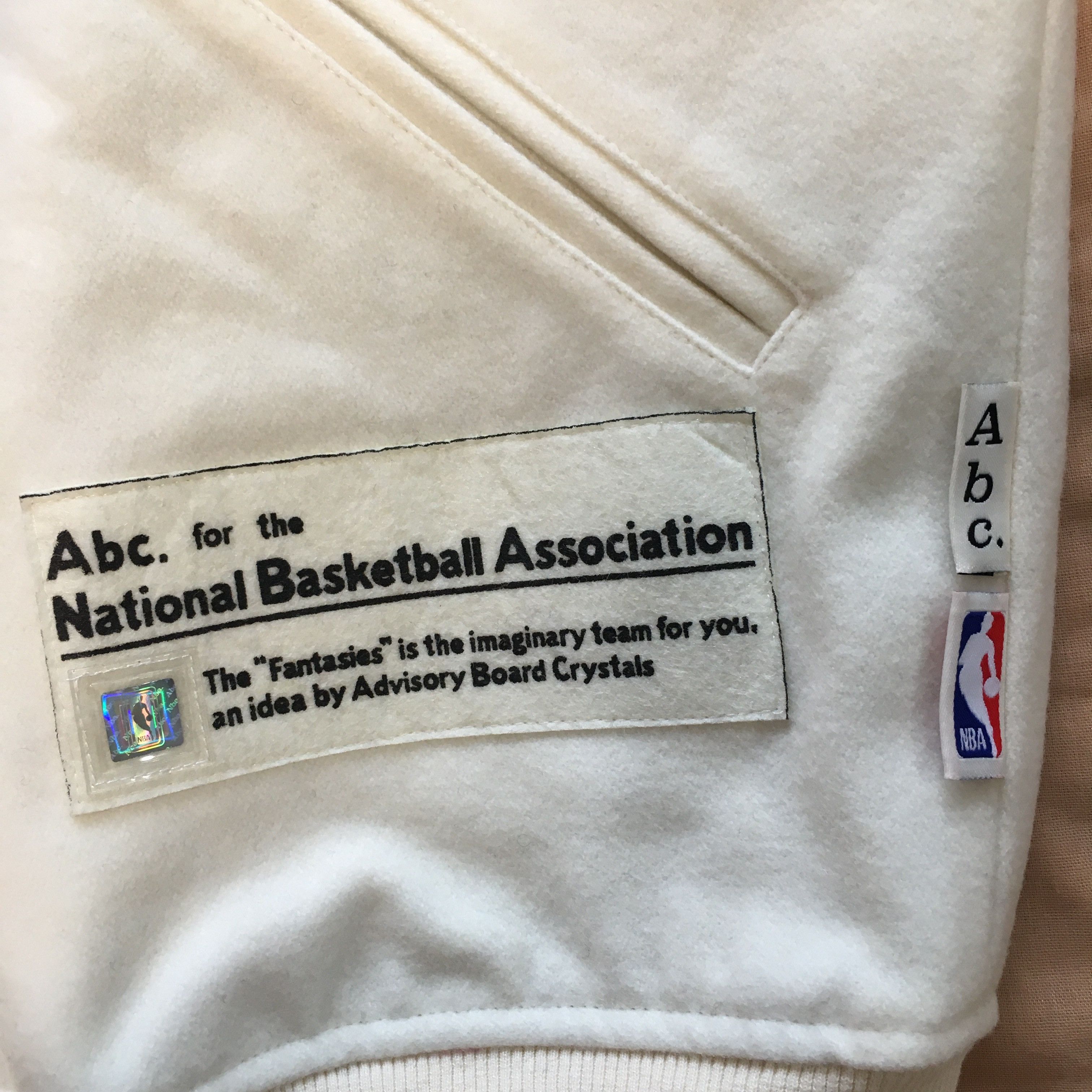 Advisory Board Crystals × NBA Abc. NBA Team Varsity Jacket (White) Size US S / EU 44-46 / 1 - 9 Thumbnail