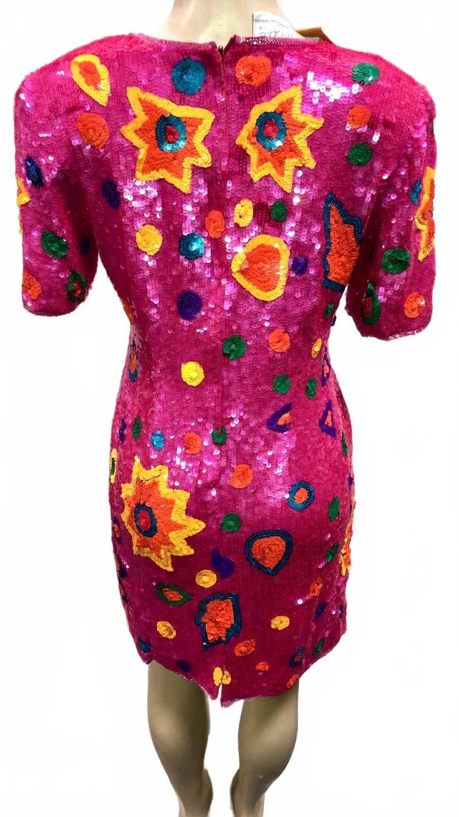 Other Sequined Dress Pink Multi size 6 Size M / US 6-8 / IT 42-44 - 2 Thumbnail