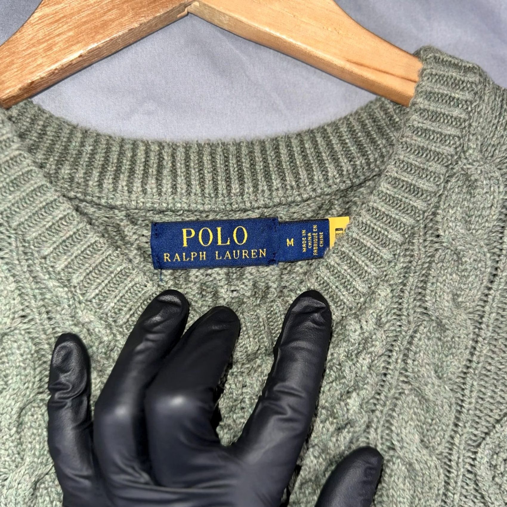 Polo Ralph Lauren Polo Ralph Lauren Sweater Men's M Green Cotton Cable Knit Crewneck Pullover Size US M / EU 48-50 / 2 - 3 Thumbnail