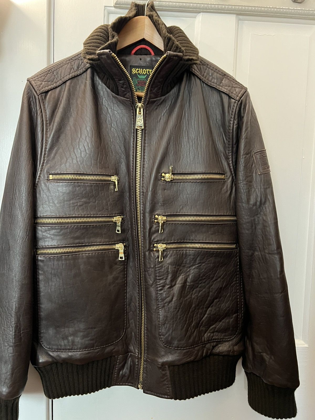 Schott Schott Brothers Rare Vintage Leather Bomber Jacket Size US L / EU 52-54 / 3 - 11 Thumbnail