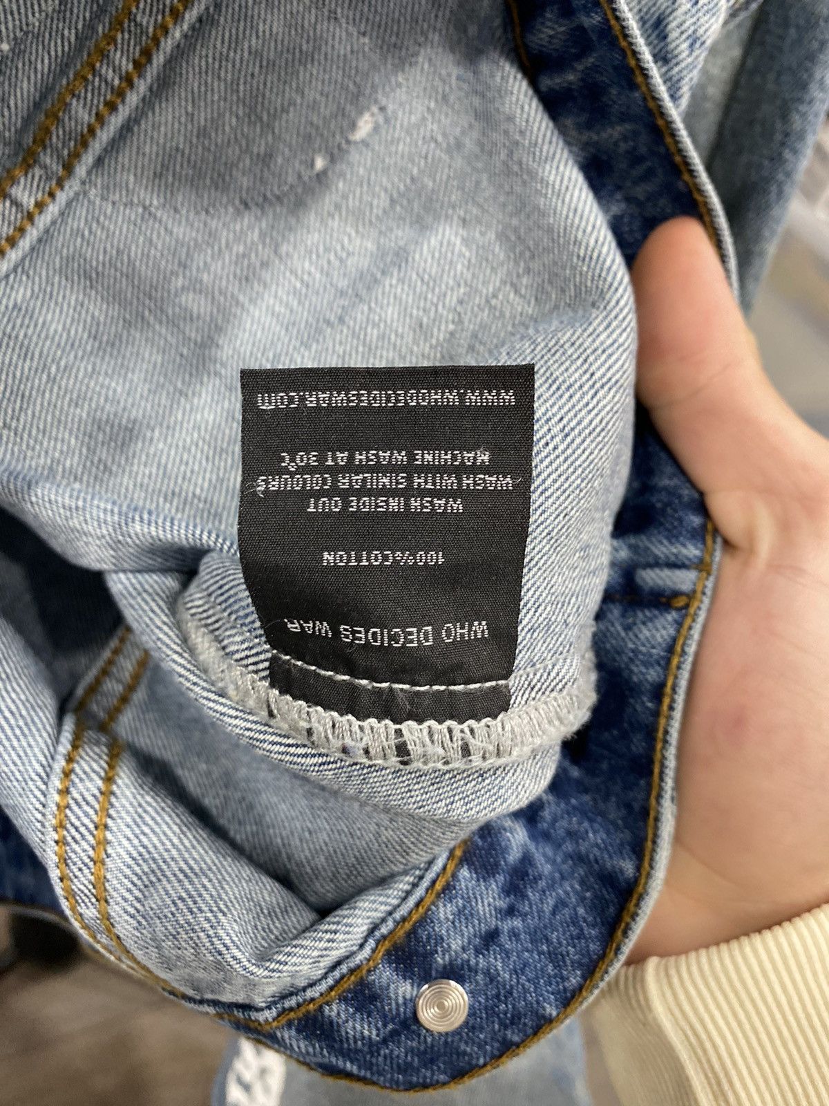 Who Decides War Who Decides War Jean Jacket Size US M / EU 48-50 / 2 - 5 Thumbnail