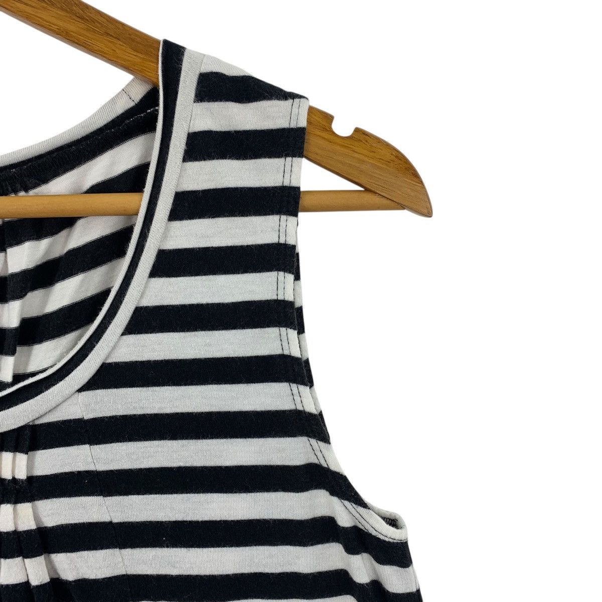 Designer × Issey Miyake SUNAOKUWAHARA stripe women sleeve less dress Size M / US 6-8 / IT 42-44 - 6 Thumbnail