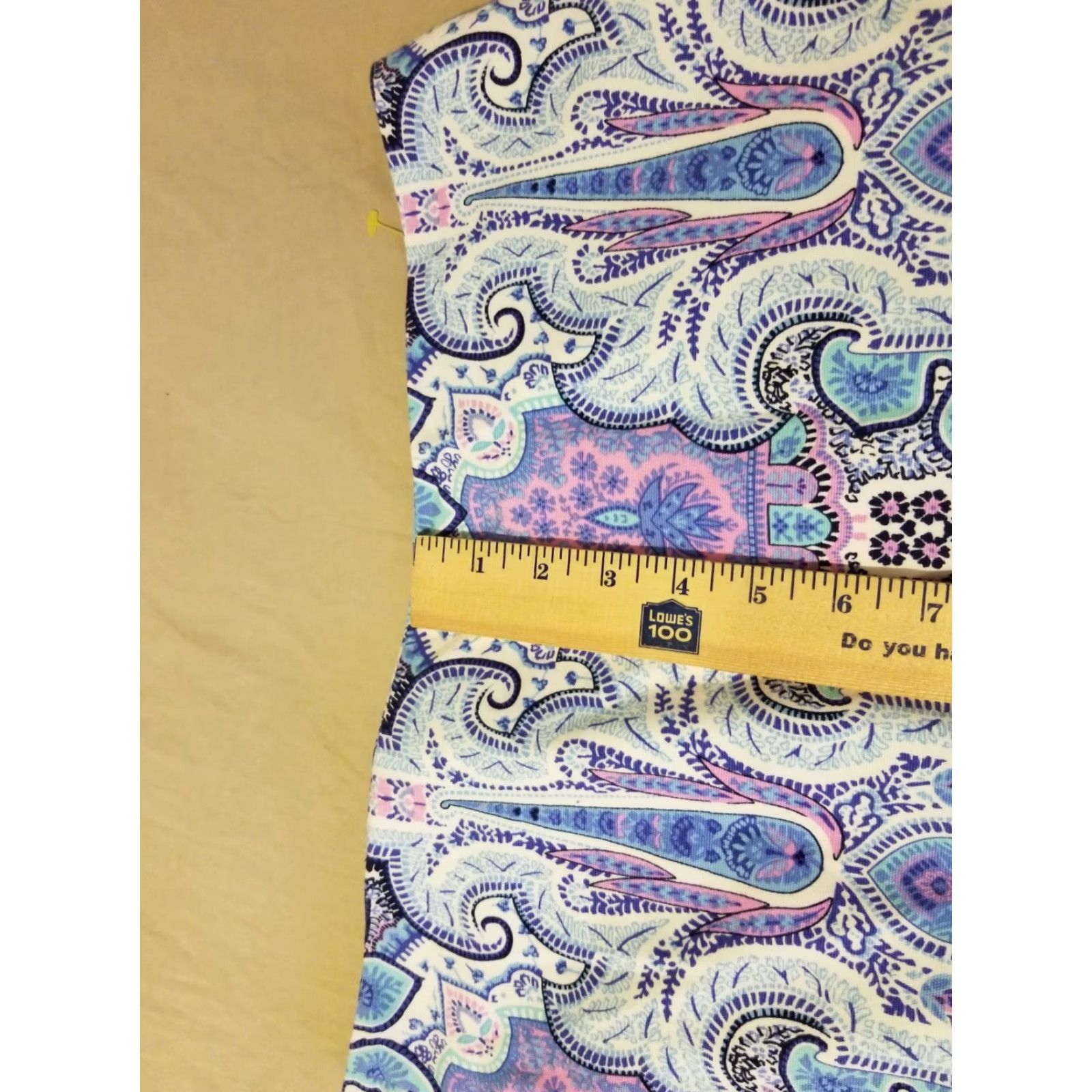 Talbots Womens Talbots Skirt 12P Petite Blue Cotton Size 34" / US 12 / IT 48 - 5 Thumbnail