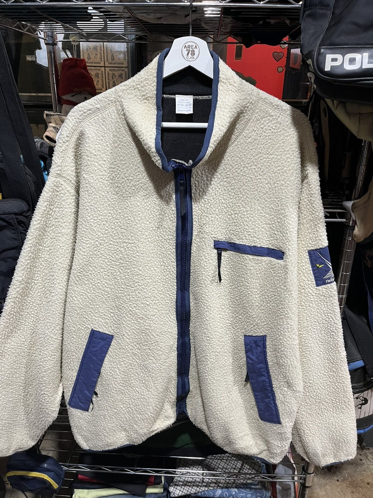 Helly Hansen × Vintage Helly Hansen HH Sailing Fleece Jacket 90s Size US XL / EU 56 / 4 - 1 Thumbnail