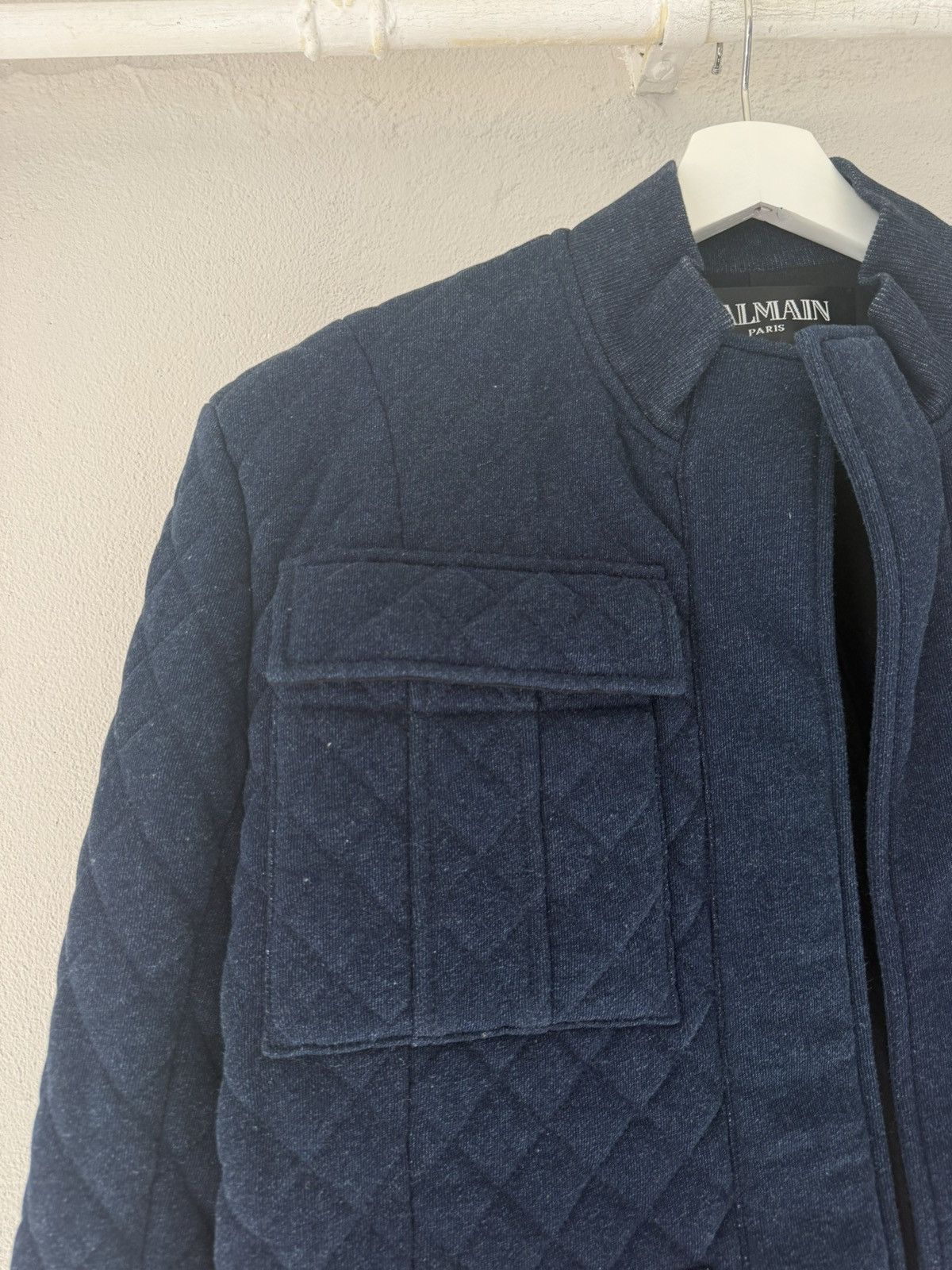 Balmain Quilted Padded-Shoulder Bomber Jacket Size US M / EU 48-50 / 2 - 4 Thumbnail