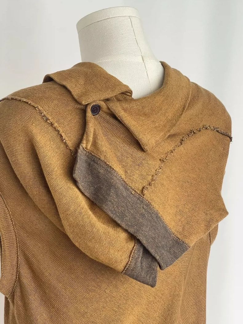 Yohji Yamamoto Yohji Yamamoto size 2 Vintage Brown Irregular Deconstructe Size M / US 6-8 / IT 42-44 - 7 Thumbnail