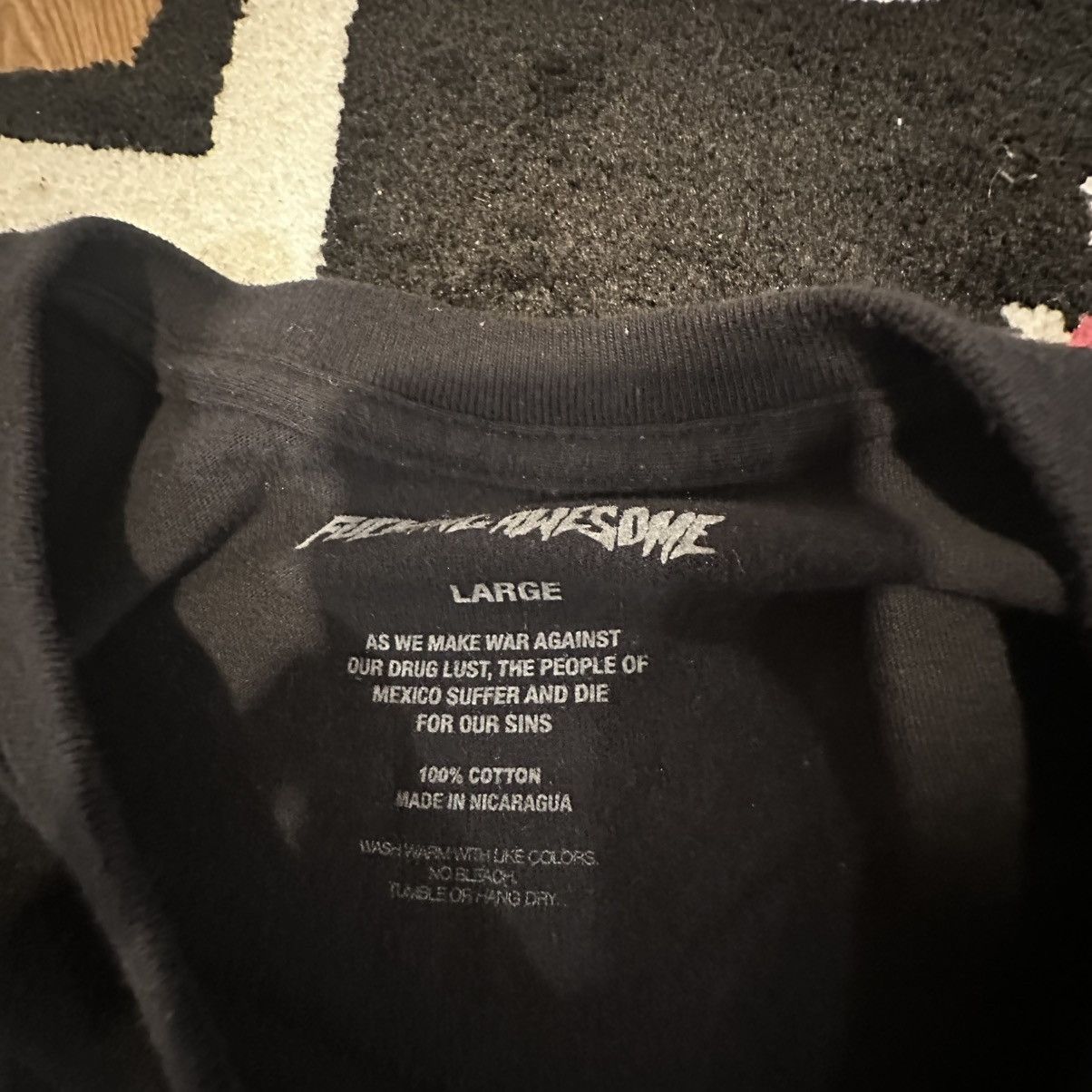 Fucking Awesome Fucking Awesome Kevin Bradley Graduate Black Tee Size US L / EU 52-54 / 3 - 4 Thumbnail