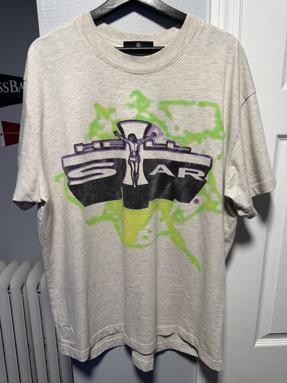 HELLSTAR Hellstar Jesus Grey T Shirt Size Mens Large Size US L / EU 52-54 / 3 - 1 Thumbnail