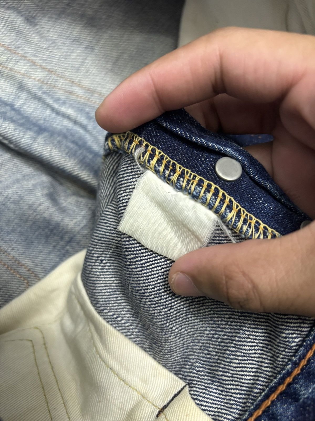 Full Count & Co. 🔥FULL COUNT SELVEDGE BLUE DISTRESSED DENIM JEANS Size US 30 / EU 46 - 15 Thumbnail