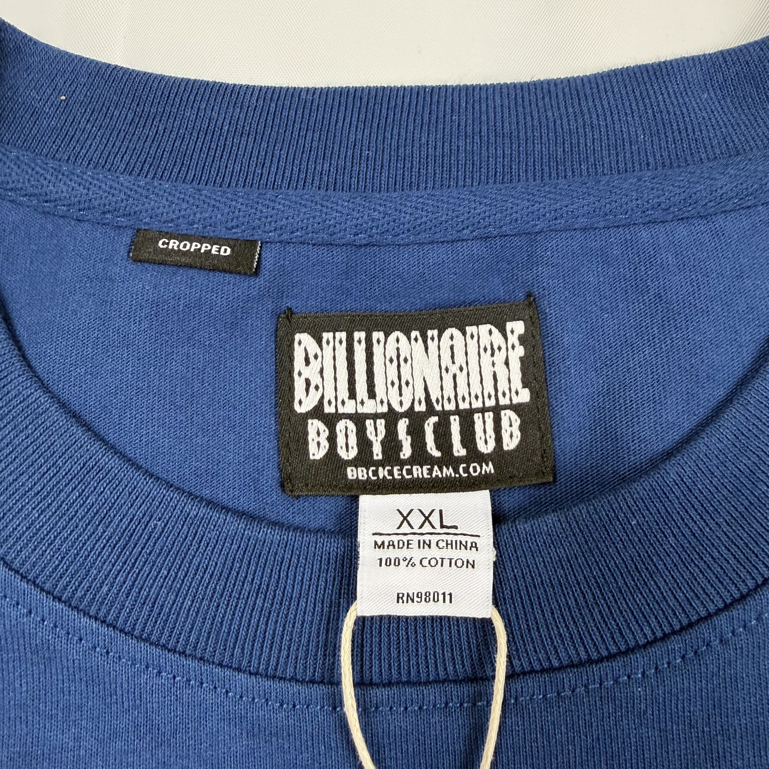 Billionaire Boys Club Billionaire Boys Club Blue Cropped Boxy Graphic T-Shirt XXL Size US XXL / EU 58 / 5 - 4 Thumbnail