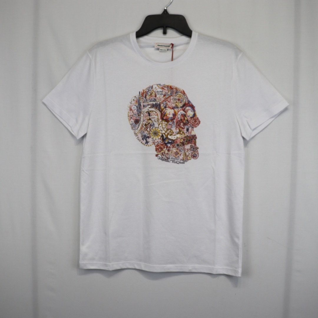 Alexander McQueen o1rshd1 ***Defective / T-Shirt in White Size US S / EU 44-46 / 1 - 1 Thumbnail